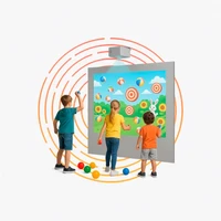 Интерактивная стена для активных игр с мячами 10485