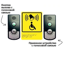 Беспроводная кнопка вызова помощи для инвалидов с двусторонней голосовой связью уличная А610 А610