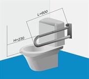 Поручень для туалета настенный стационарный Поручень для туалета настенный стационарный