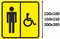 Тактильный знак пиктограмма Туалет для инвалидов (м) СП05, ПОЛИСТИРОЛ - фото 13394