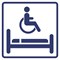 Визуальный знак "Комната длительного отдыха для инвалидов" ГОСТ Р 521131, ПОЛИСТИРОЛ - фото 14053