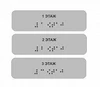Наклейка на поручень (Брайль) тактильная 30х110 мм 5 этаж 1797А-9 - фото 17453