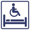 Визуальный знак "Комната длительного отдыха для инвалидов" ГОСТ Р 521131, ПВХ 3мм - фото 18362