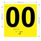 Тактильно-визуальный знак "Цифры, обозначения этажа" СП 59.13330.2020 - фото 19754
