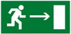 Визуальный знак "Направление к эвакуационному выходу"