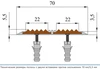 Размеры противоскользящей накладки на ступени Размеры противоскользящей накладки на ступени