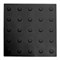 Плитка тактильная тротуарная (полиуретановая, 300х300 мм, конусообразные (л) рифы), черная - фото 25916