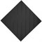 Плитка тактильная тротуарная (полиуретановая, 500х500 мм, диагональные рифы), черная - фото 25926