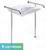Комплект: раковина Y11 с двумя напольно-пристенными т-образными поручнями