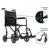 Кресло-коляска инвалидная управляемая сопровождающим лицом  Ескорт 100 - фото 35112