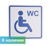 Визуальный знак "Туалет доступный для инвалидов на кресле-коляске" ГОСТ Р 52131, ПОЛИСТИРОЛ 4698-150 - фото 40943
