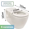 Унитаз подвесной для инвалидов