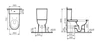 Vitra Conforma 5816B003-0087 высокий унитаз для инвалидов СТМ9432 - фото 42012
