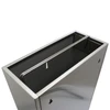 Урна для мусора подвесная, нержавеющая сталь GBW-35M (35л) 9674 - фото 44525