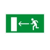 E04 Направление к эвакуационному выходу налево, ПВХ фотолюминесцентный 6875-ф - фото 44730