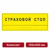 Комплексная тактильная табличка для кабинетов, 150х400мм, композит 9875-11 - фото 44995