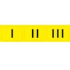 Комплект для маркировки поручней (окончание поручней-комплект из 3 наклеек: I, II, III) цвет желтый, 60х250 мм 10606 - фото 55224
