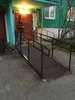 Стационарный пандус для инвалидных колясок Классик с настилом из просечно-вытяжного листа, поручнями из конструкционной стали 2285 - фото 8263