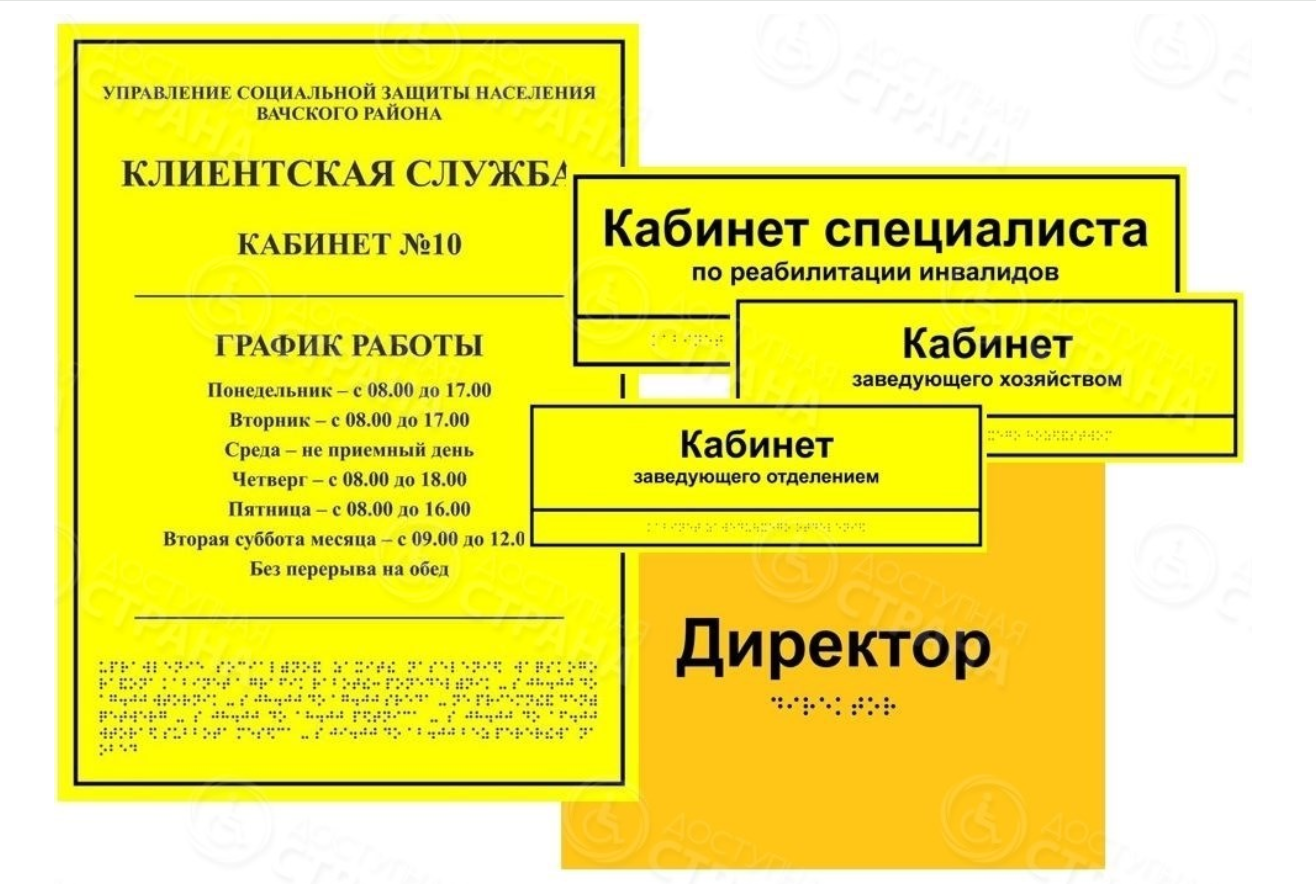 Информационные знаки для инвалидов: виды и особенности